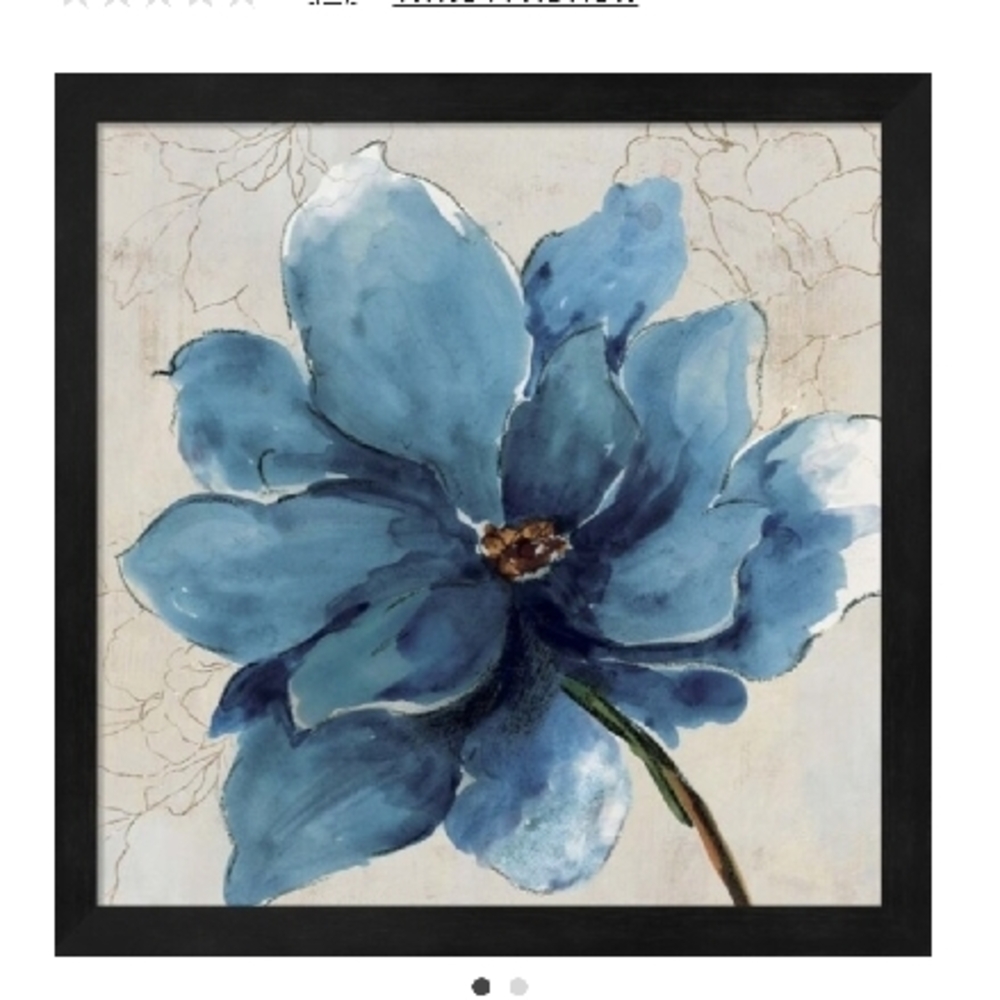 Blue Floral Wall Art
